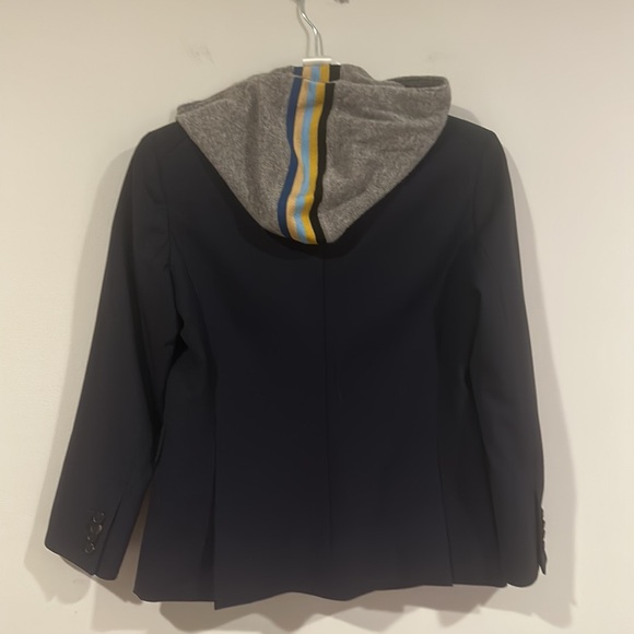 Veronica beard schoolboy jacket in navy, size 2 - Picture 4 of 5